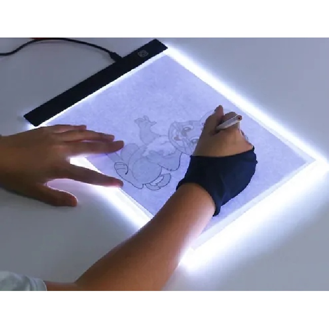 Mesa De Desenho Com Luz Led e Cabo USB Para Papel 