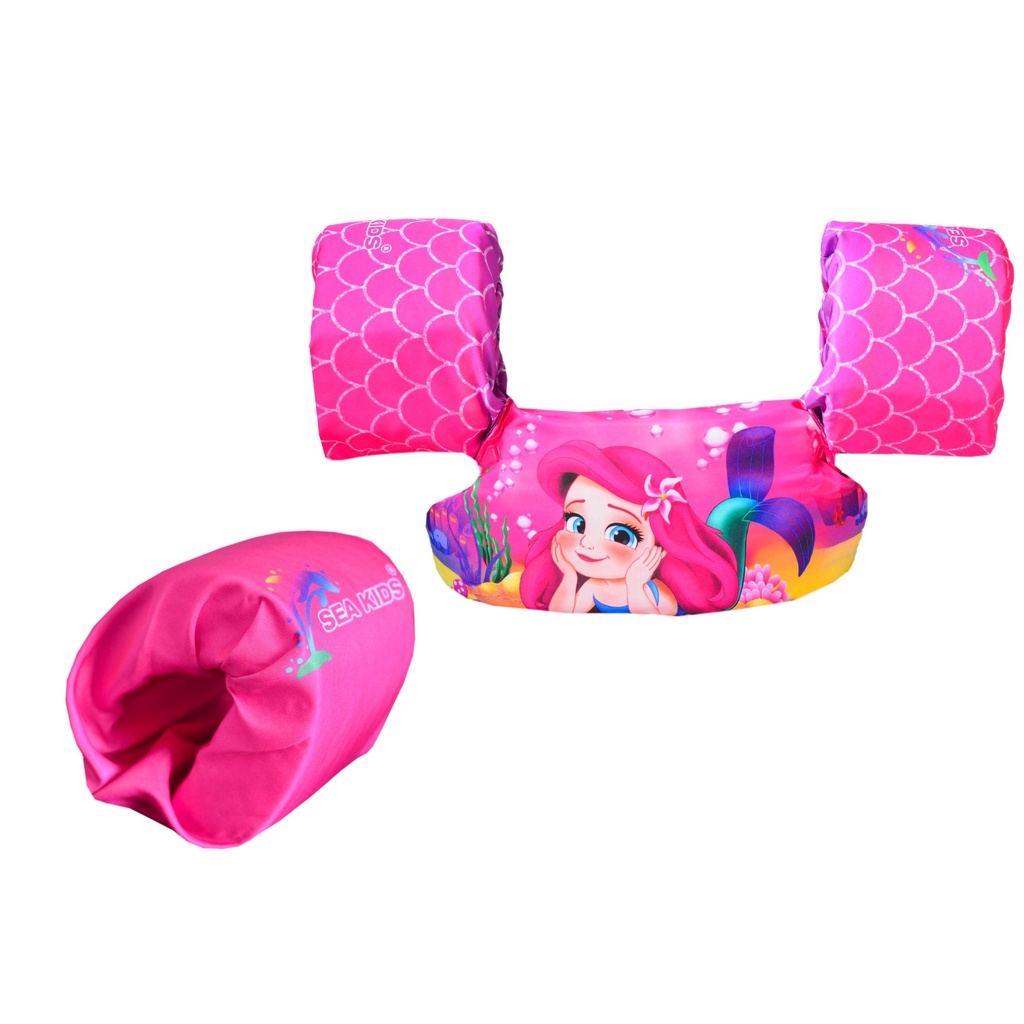Boia Colete Salva-Vidas Infantil Com Boia Auxiliar