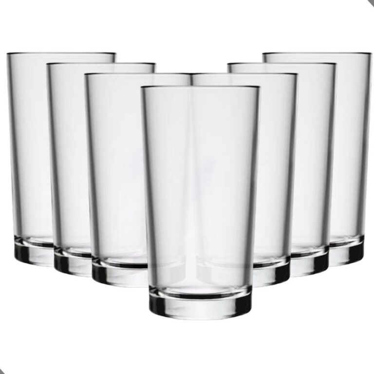 Jogo De Copos Vidro Kit 6 Peças 225ml Cozinha Ág