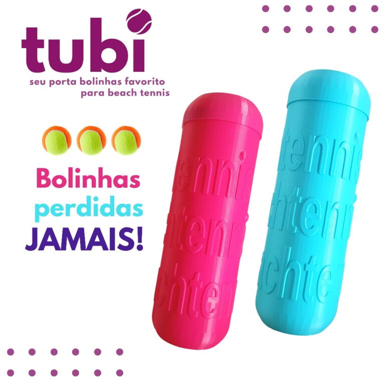 Tubo Para Bolinhas De  Beach Tennis Com Personaliz