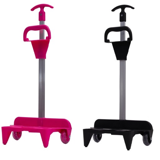 Carrinho Mochila Haste Única com Alça  e Placas 