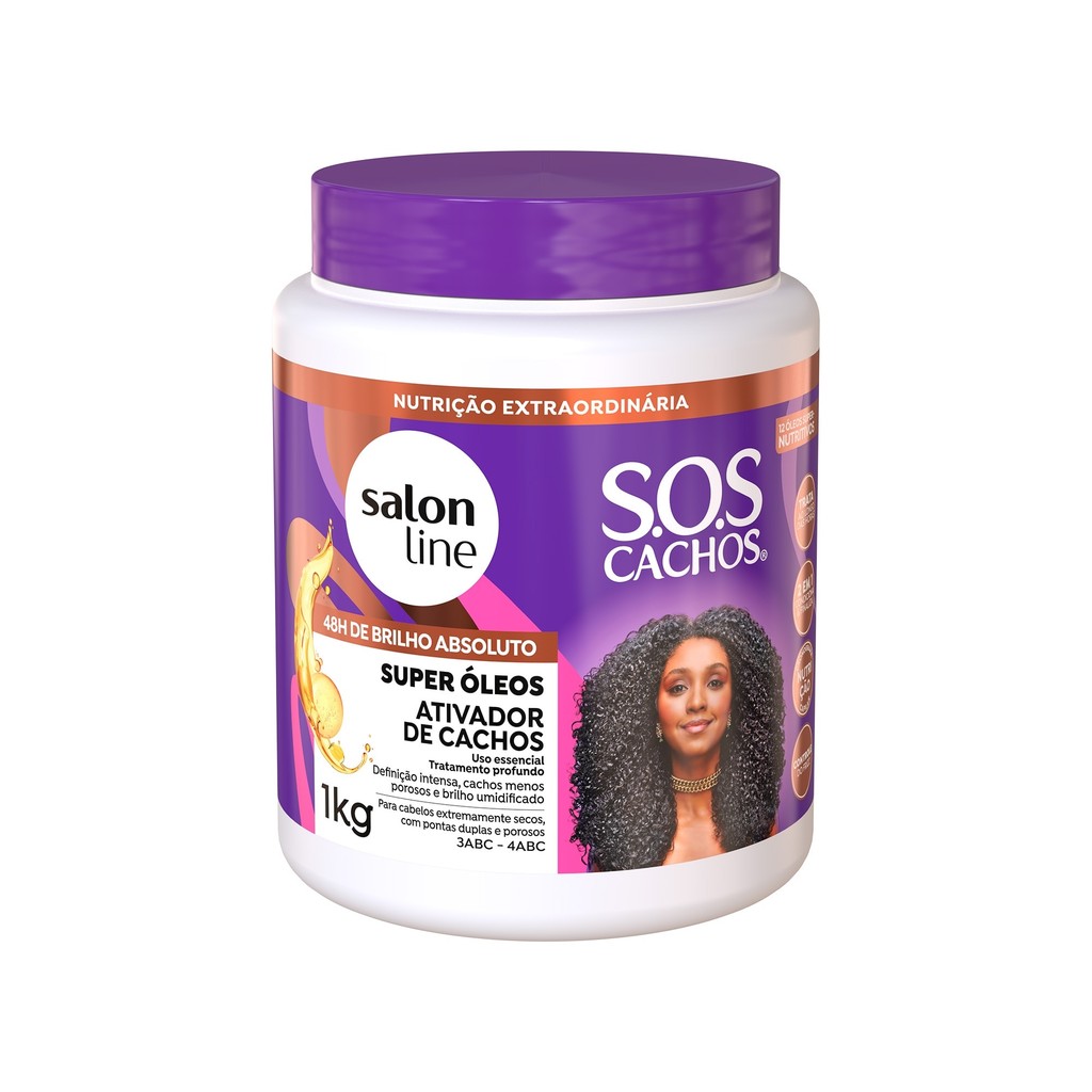 Ativador de Cachos SOS Cachos Super Óleos Salon Line 1kg