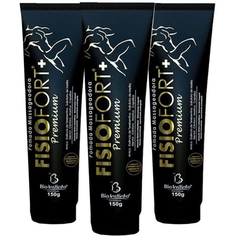 Kit Com 3 – Pomada Massageadora Fisiofort Pr