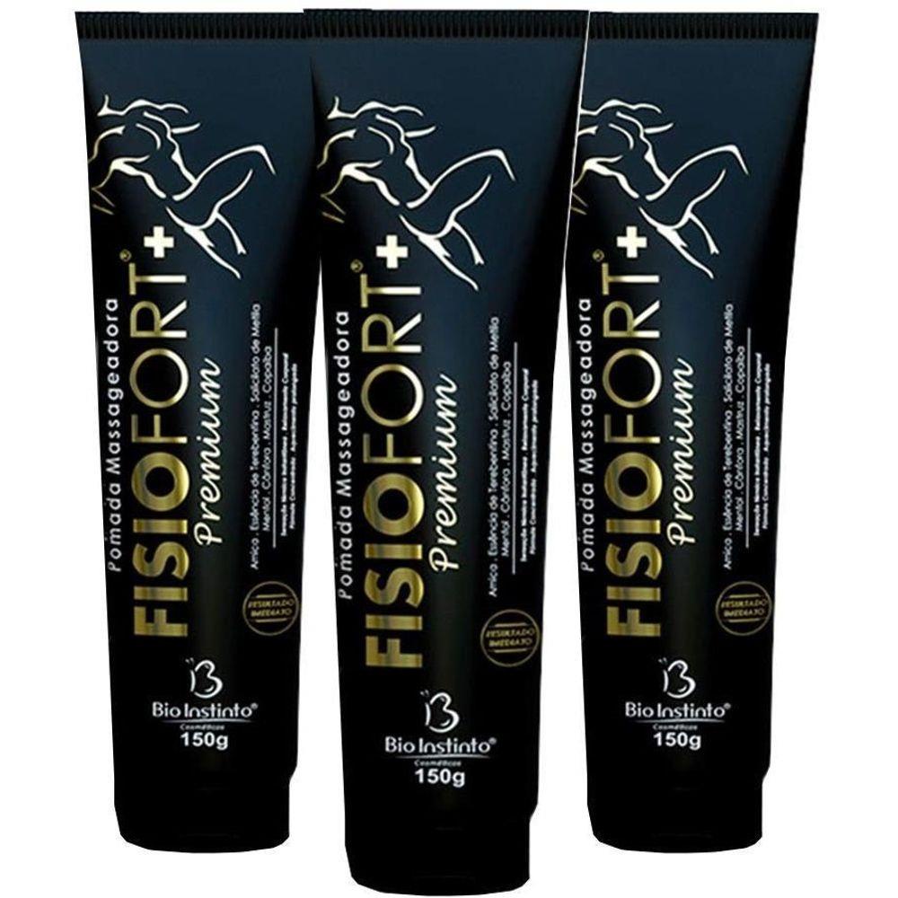 Kit Com 3 – Pomada Massageadora Fisiofort Premium 150g
