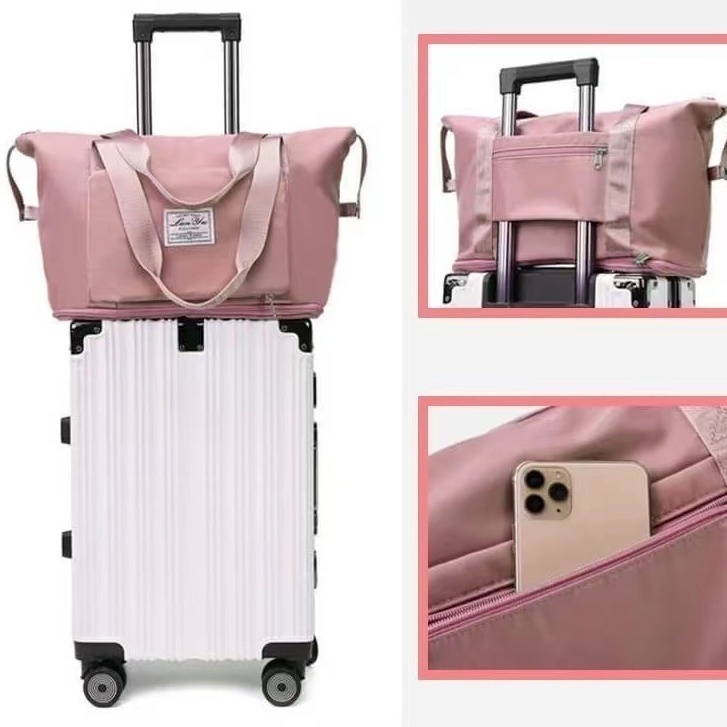 Mala de viagem dobrável leve de grande capacidade