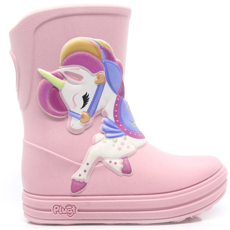 Galocha Infantil Plugt Menina Unicórnio Carrossel