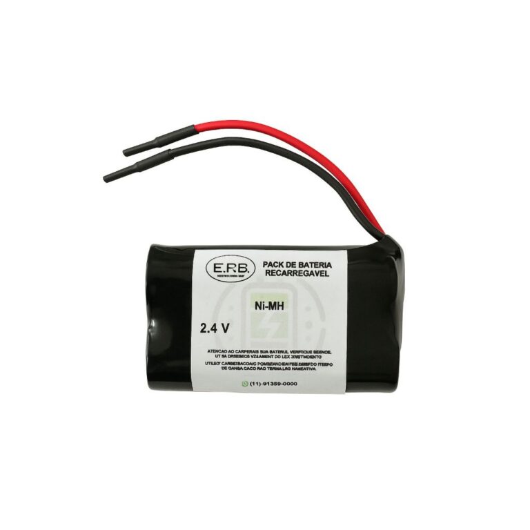 Bateria 2.4v 600mah Aa 2 Fios para raquete de inse