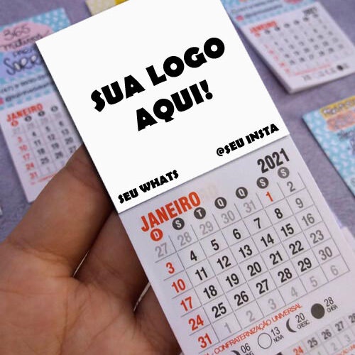 Mini Calendário Personalizado 2026 – de 40 