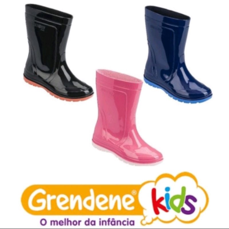 Bota Galocha Infantil Grendene Menina Menino Juvenil PVC Botinha Pega Forte JETSKY Kids Impermeável