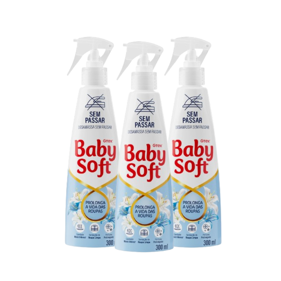 Kit 3 Sem Passar Baby Soft 300ml