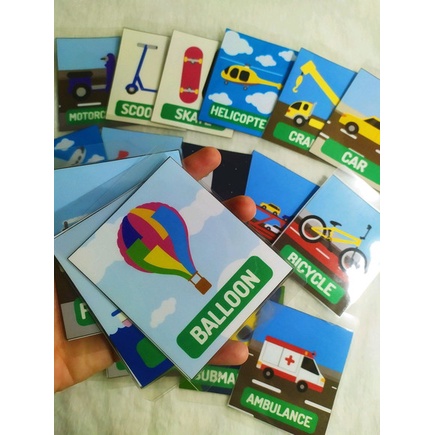 Flashcards: Meios de Transporte – Inglês