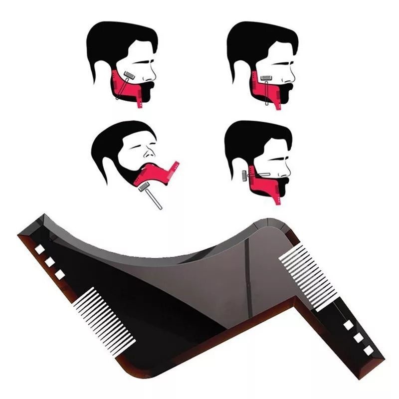 Régua P/ Barba Com Pente – Alinhador e Modelador de Barba