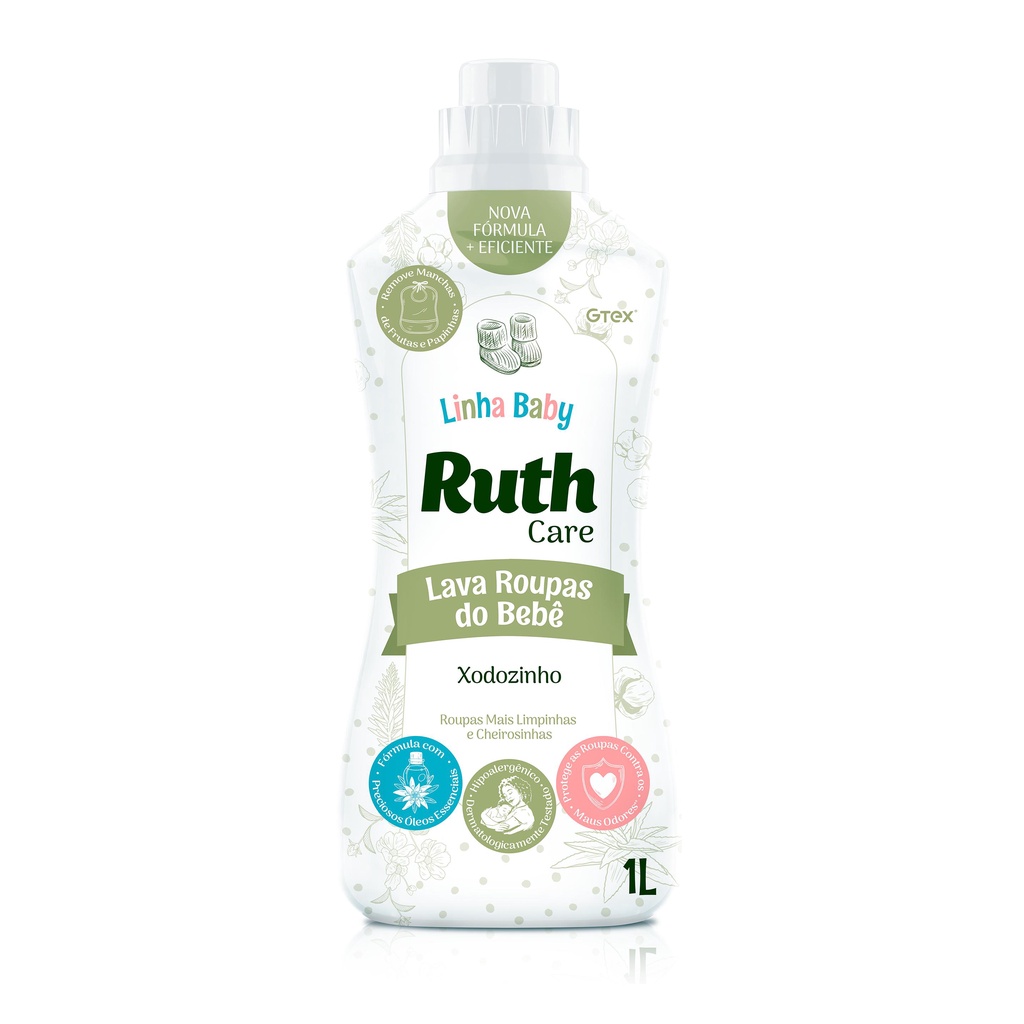 Lava Roupas Liquido Ruth Care Xodozinho 1l