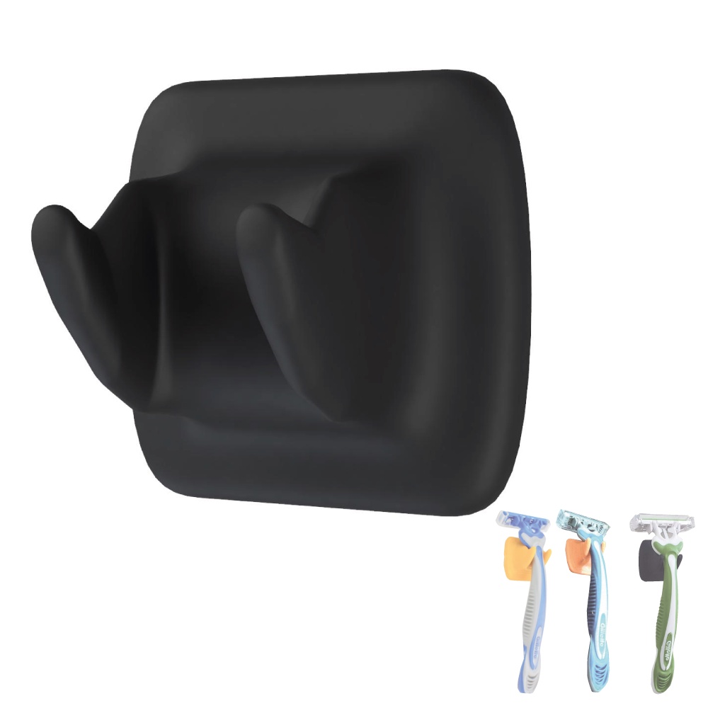 Kit 2 Suportes Parede Banheiro Lamina Barbeador Gillette