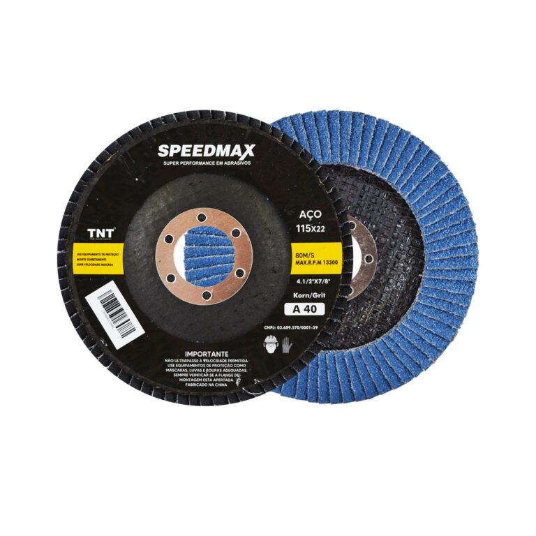 DISCO FLAP 4.1/2 Kit C/10pçs GRÃO 40 – 60 