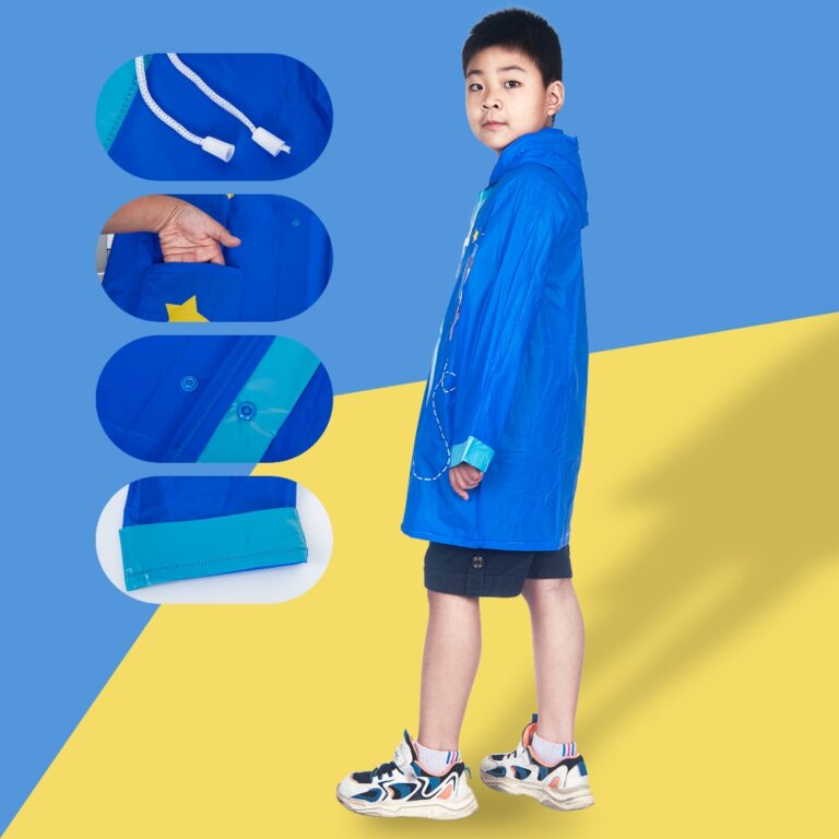 Capa de chuva poncho infantil menino menina com ca