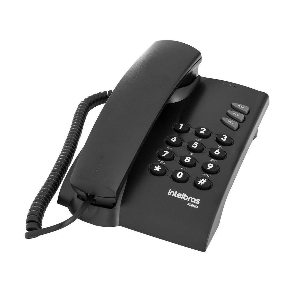 Telefone Fixo Com Fio Intelbras Pleno  de Mesa ou Parede – Trabalho Casa Escritorio Brasil