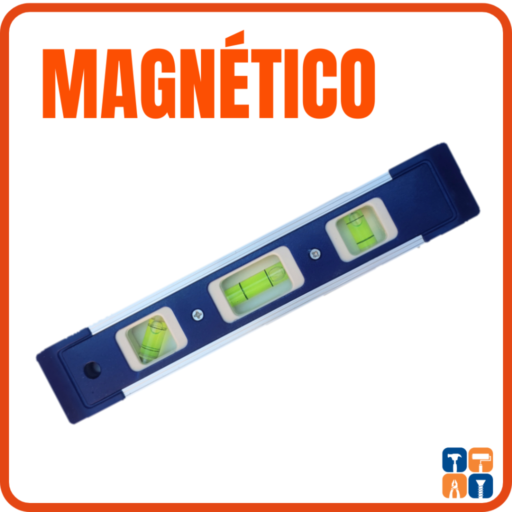 Nível Bolha Magnético Profissional com Imã Nível de Mão Magnético Bolha Nivelador Serralheiro Serral