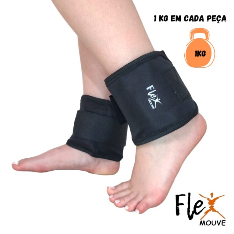 Caneleira de Peso Par de 1KG Treino Exercício Cro