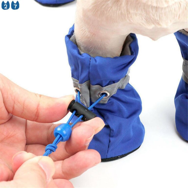 27 Pets4Pcs Dog Boots Shoes Anti Slip Waterproof C