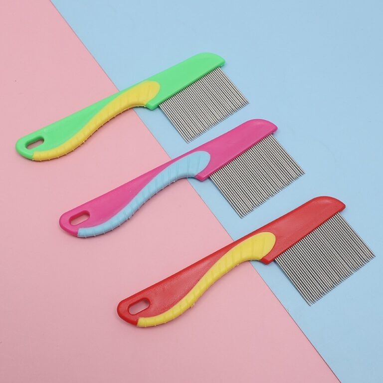 Pente Fino Extrator De Piolhos Lêndeas C/ Ranhura