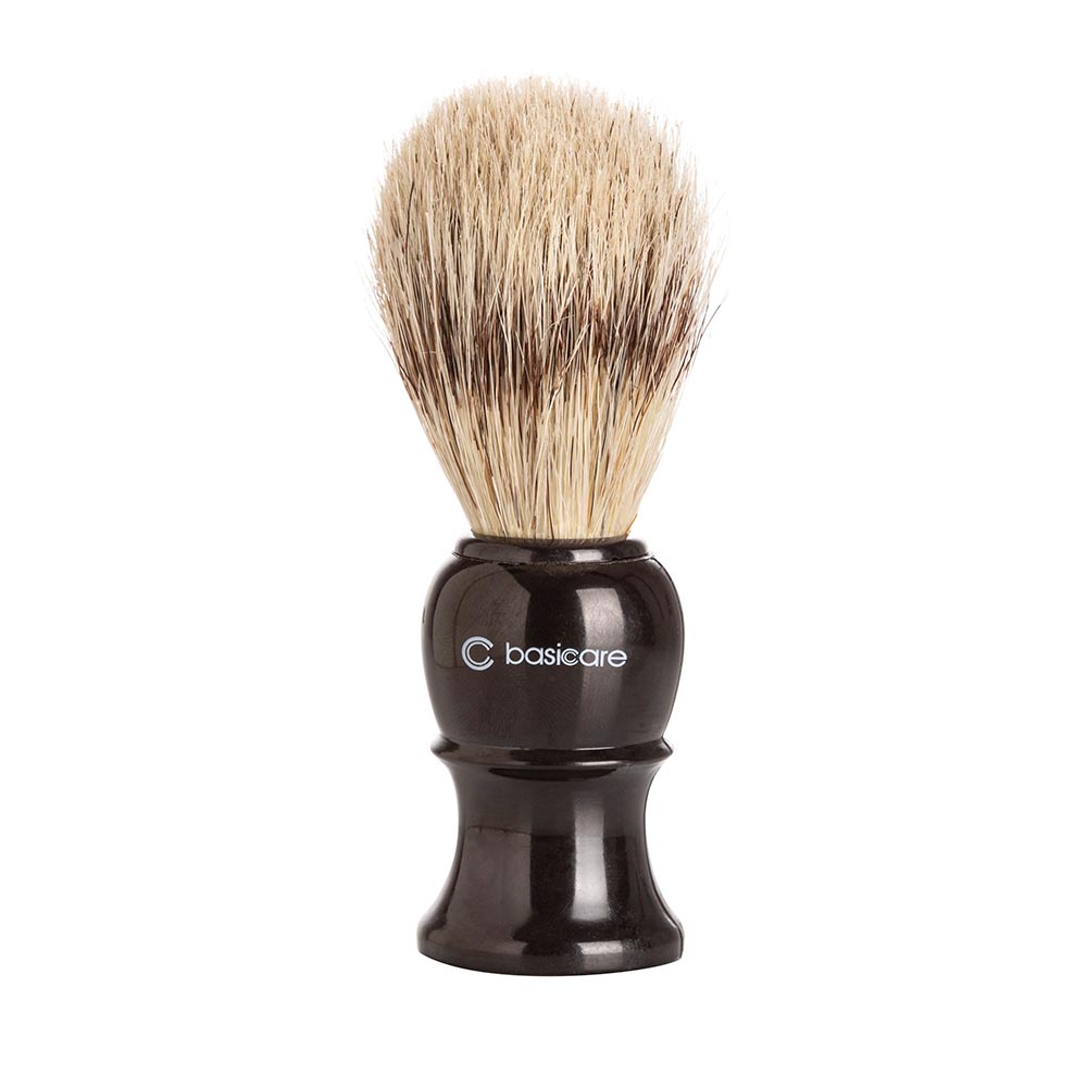 Pincel De Barbear Barba Cerda Natural Uso Profissional E Doméstico – Basicare