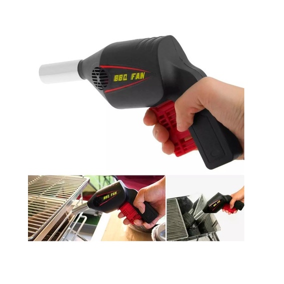 Acendedor Soprador de Churrasqueira Manual Forte &