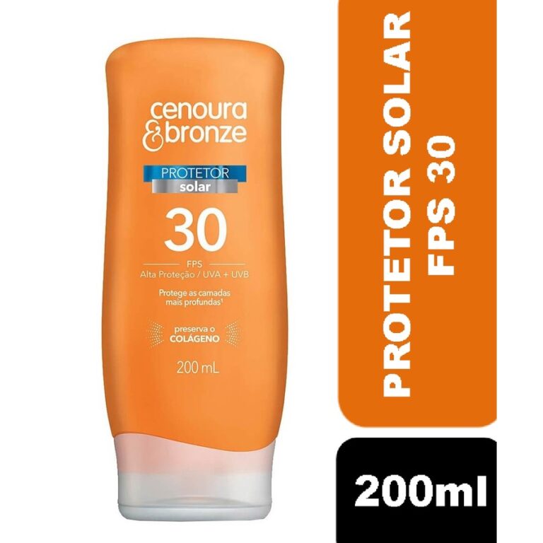 Protetor Solar Cenoura e Bronze FPS 30 Alta Prote�