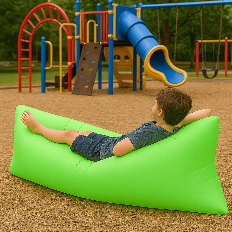 Air Sofá Inflável 1,85m x 0,75m  Puff Portátil 