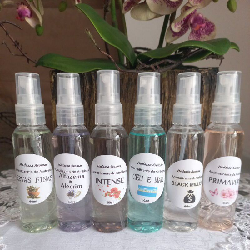 01 cherinho spray  60ml para ambiente carro , casa , escritório HADASSA AROMAS