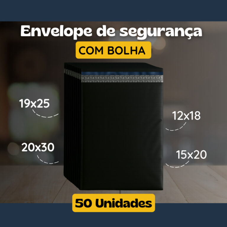 Envelope de Segurança com Bolha  – Kit com 
