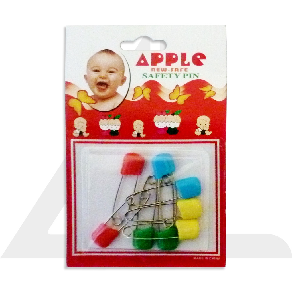Alfinetes Coloridos para Fralda c/8 unidades
