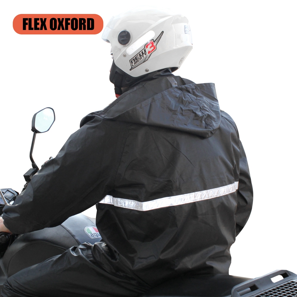 Capa de Chuva Conjunto Completo Para Motoqueiro Adulta Masculina Feminina Com Faixa de sinalizao E C