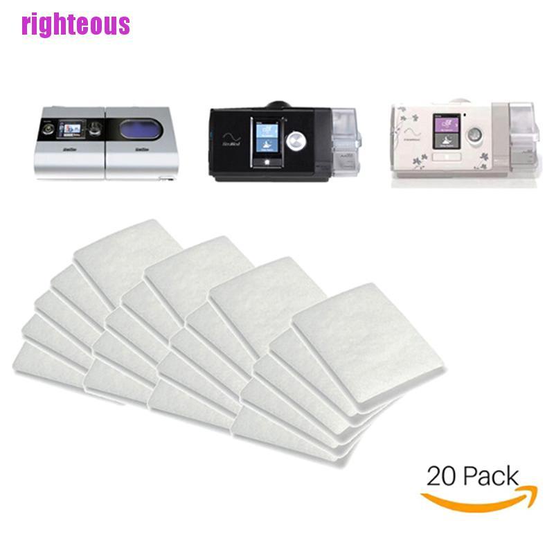 20pçs Filtros Universais Descartáveis Para Resmed Airscrew 20pçs S9 / S10 Cpap