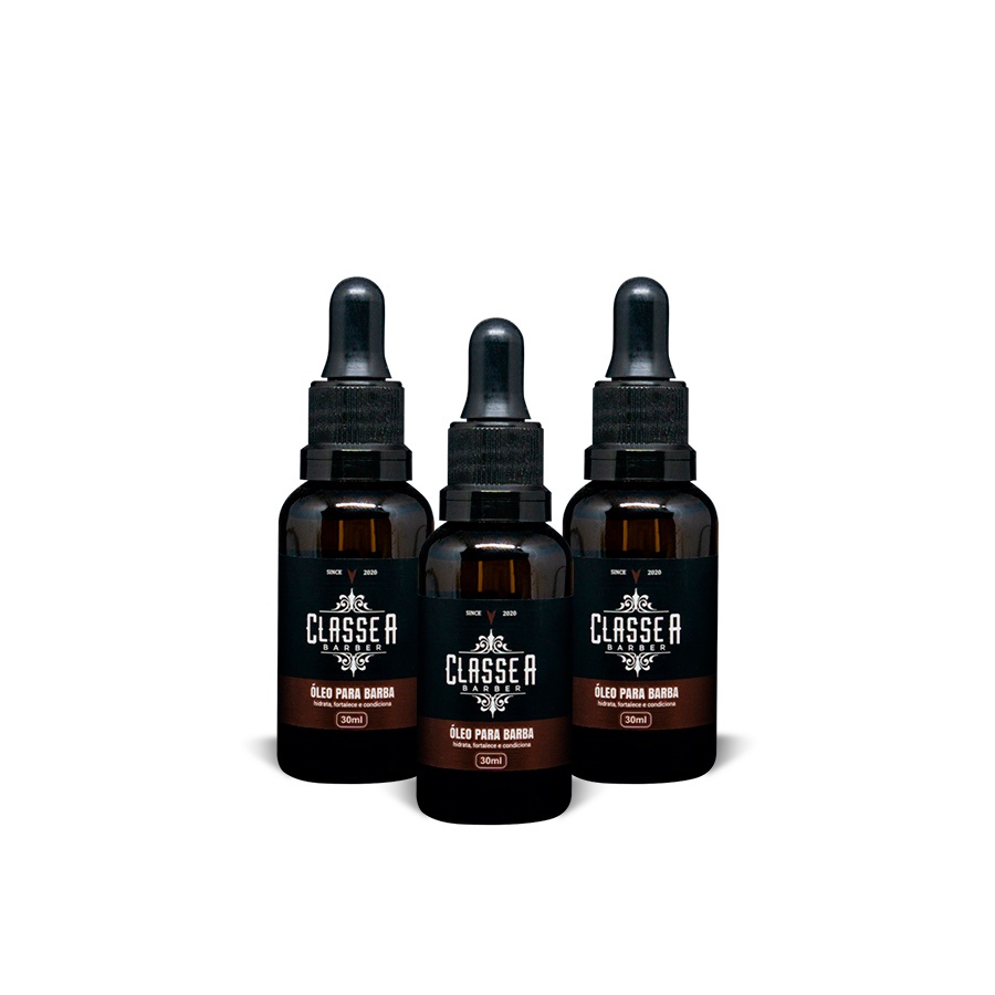 OLEO PARA BARBA 30ml – 3 UNIDADES – CLASSE A – ATACADO