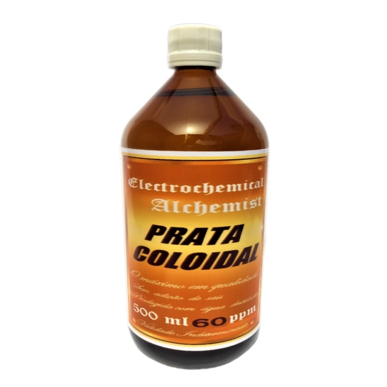PRATA COLOIDAL 60 PPM 500M VIDRO AMBAR FARMACEUTIC