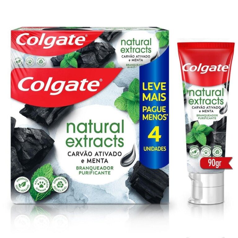 Creme Dental Colgate Natural Extracts Carvão Ativ