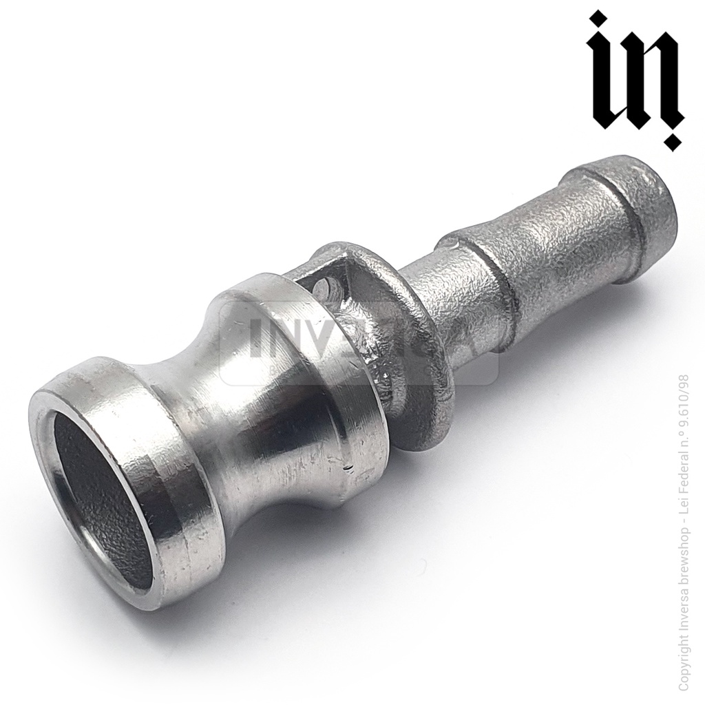Conector p/ Engate Rápido Camlock Inox 316 – Tipo E – Espigão