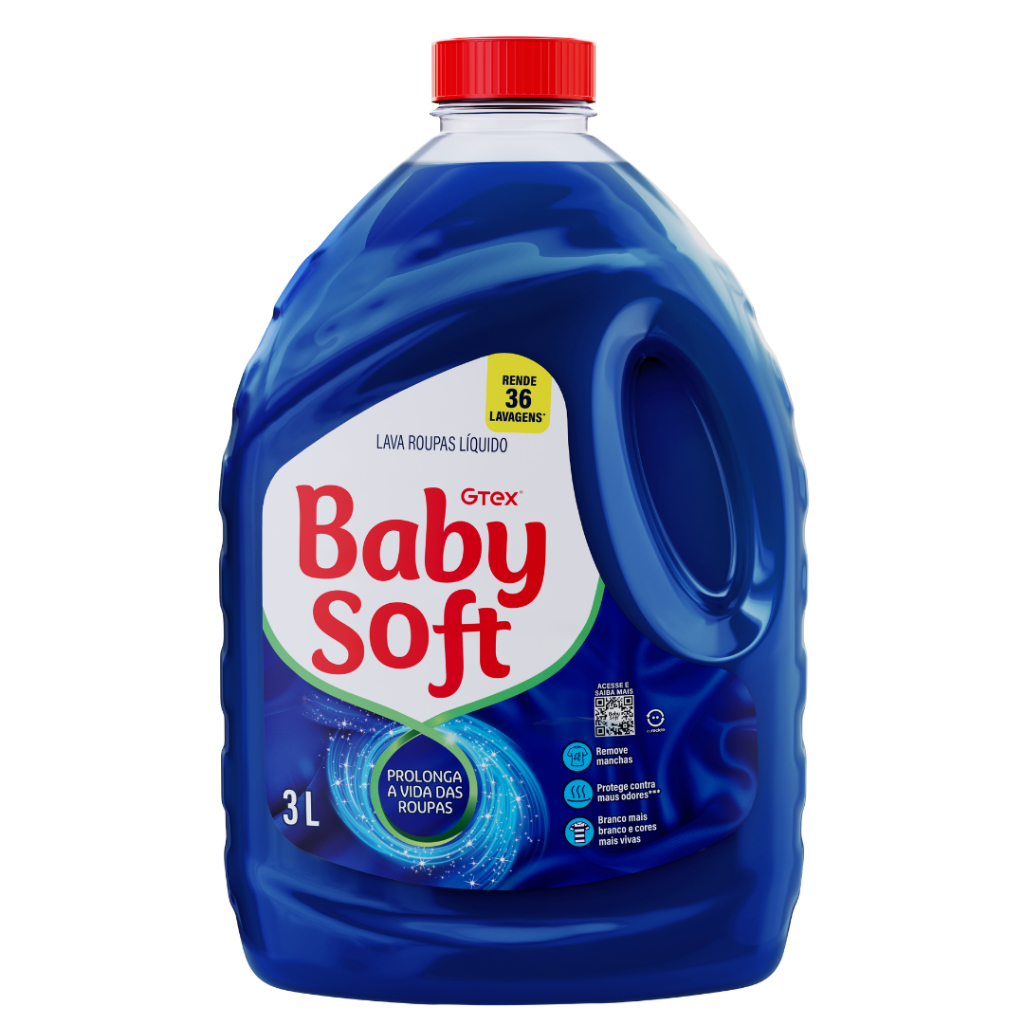 LAVA ROUPAS LIQUIDO BABY SOFT MAX PERFORMANCE – AZUL 3L