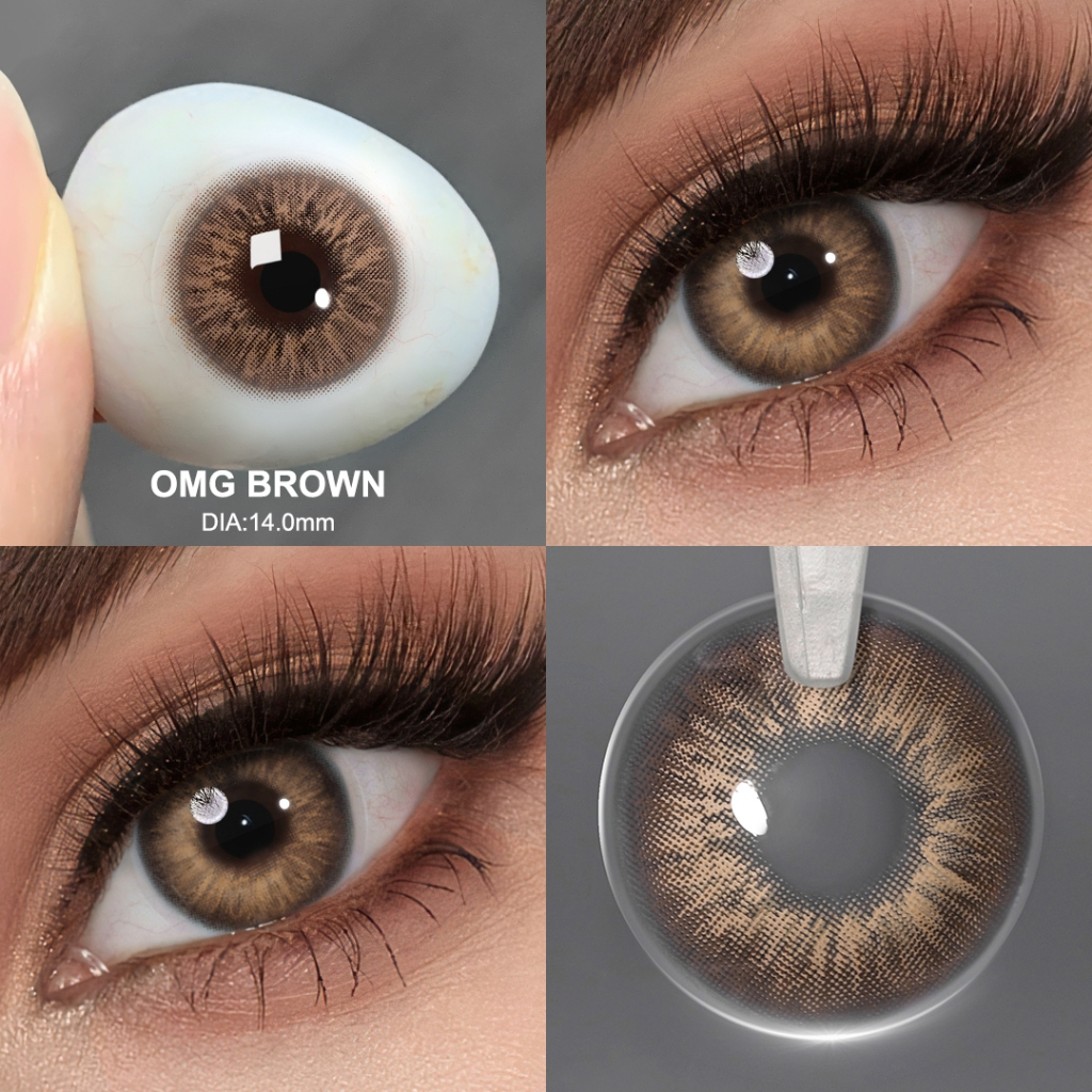 Magister Lentes De Contato Verdes 1 par 6 meses Maquiagem natural para os olhos charme irresistível