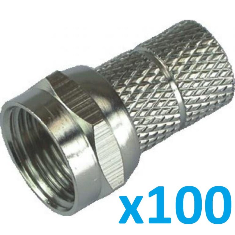 Conector RG6 com rosca Ideal para cabo de antena g