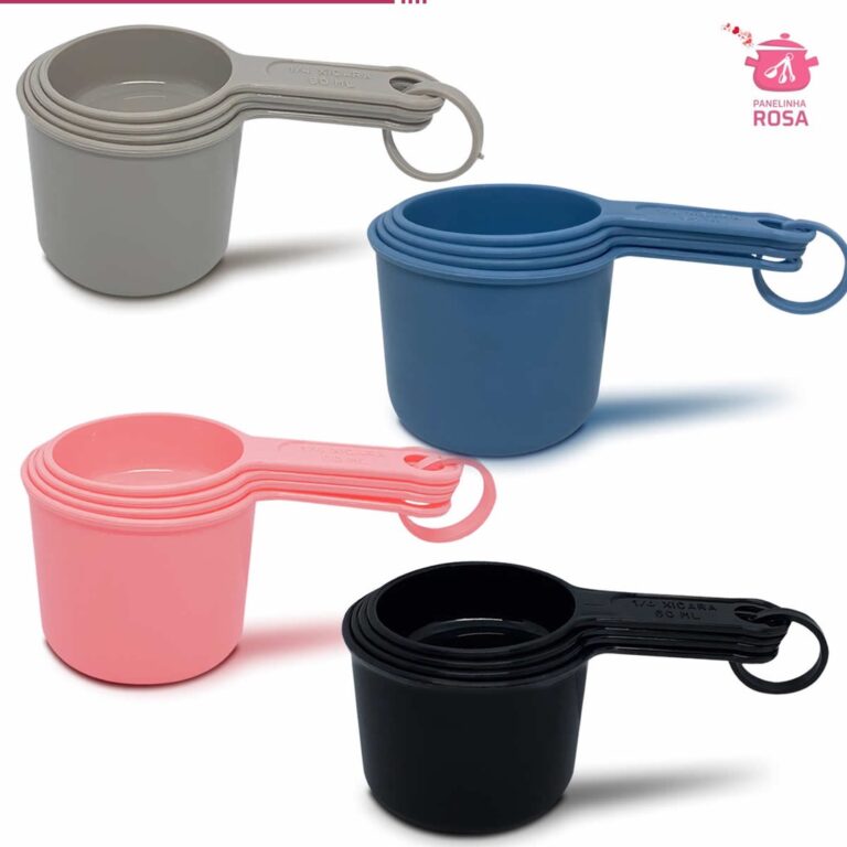 Medidores para cozinha xicara medidas com 4 peças