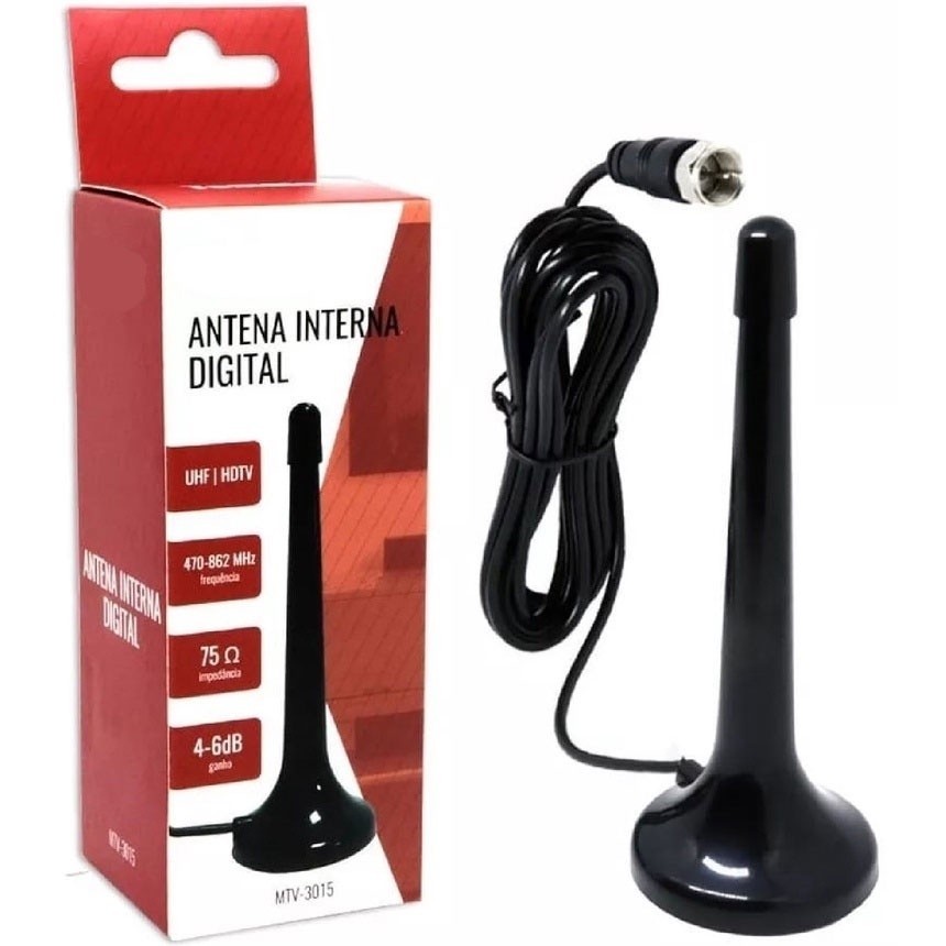 Mini Antena Digital Interna Hdtv Uhf Tomate – Mtv-3015