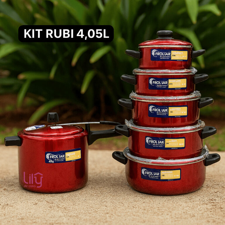 Jogo com 5 panelas em alumínio de qualidade + Pan