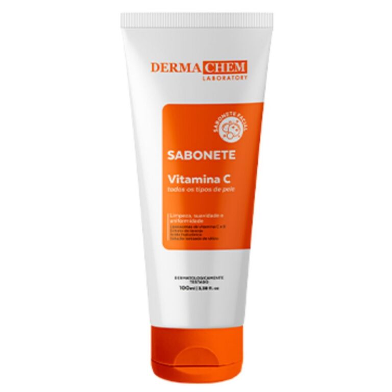 Sabonete Facial Dermachem Vitamina C Anti-Idade e