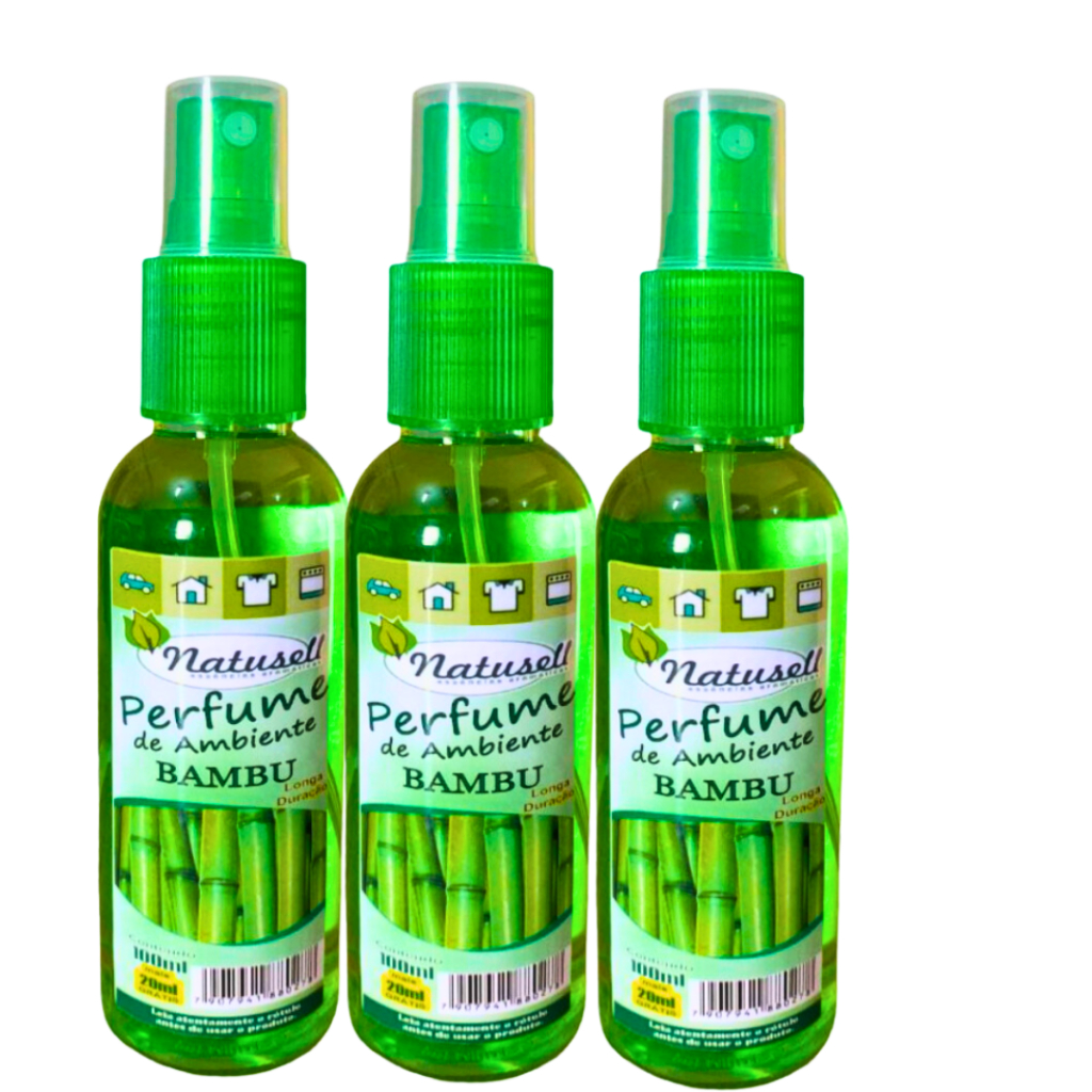 Kit com 3 Cheiro Para Embalagem | Aroma Bambu/ Essência para presente e roupas | Perfume para artesa