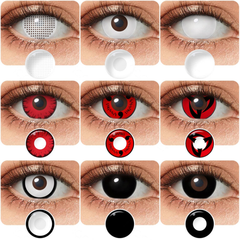 Lente De Contato Anime Cosplay Para Halloween Shar
