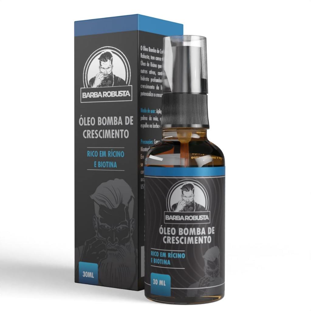 Óleo Para Barba De Hidratante E Modelador Barba Robusta