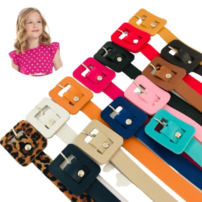 Cinto Infantil Feminino Meninas Couro Para Crianç