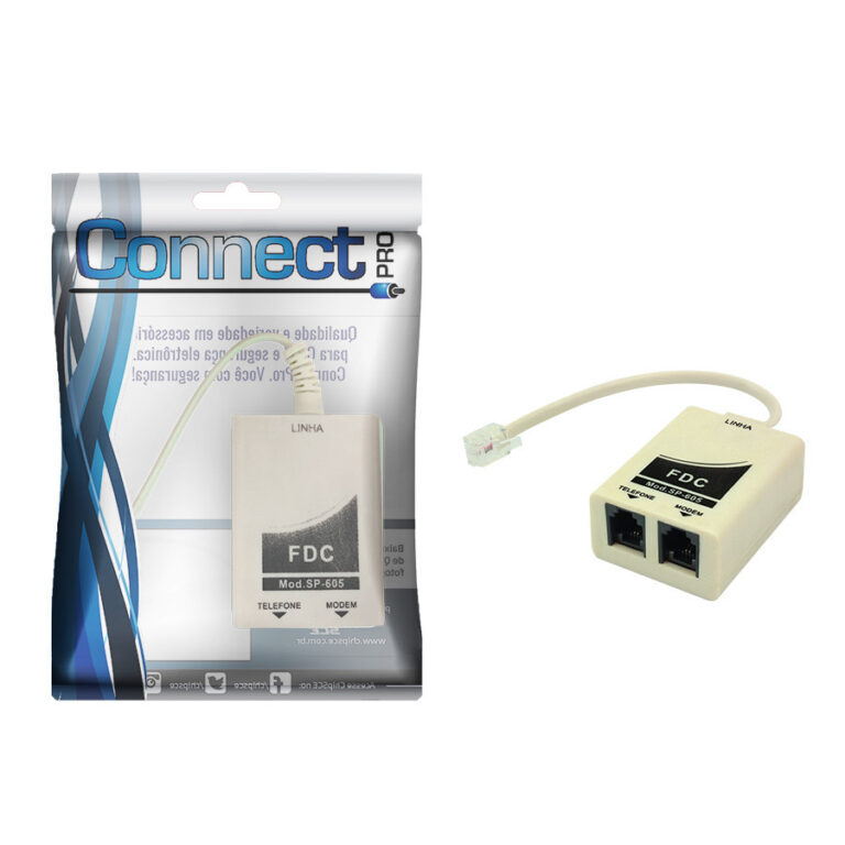 Filtro Duplo Antirruído Adsl De Linha Telefônica